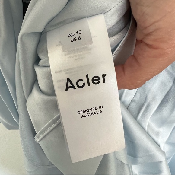 Acler Palms Dress in Sky Blue - Picture 14 of 16